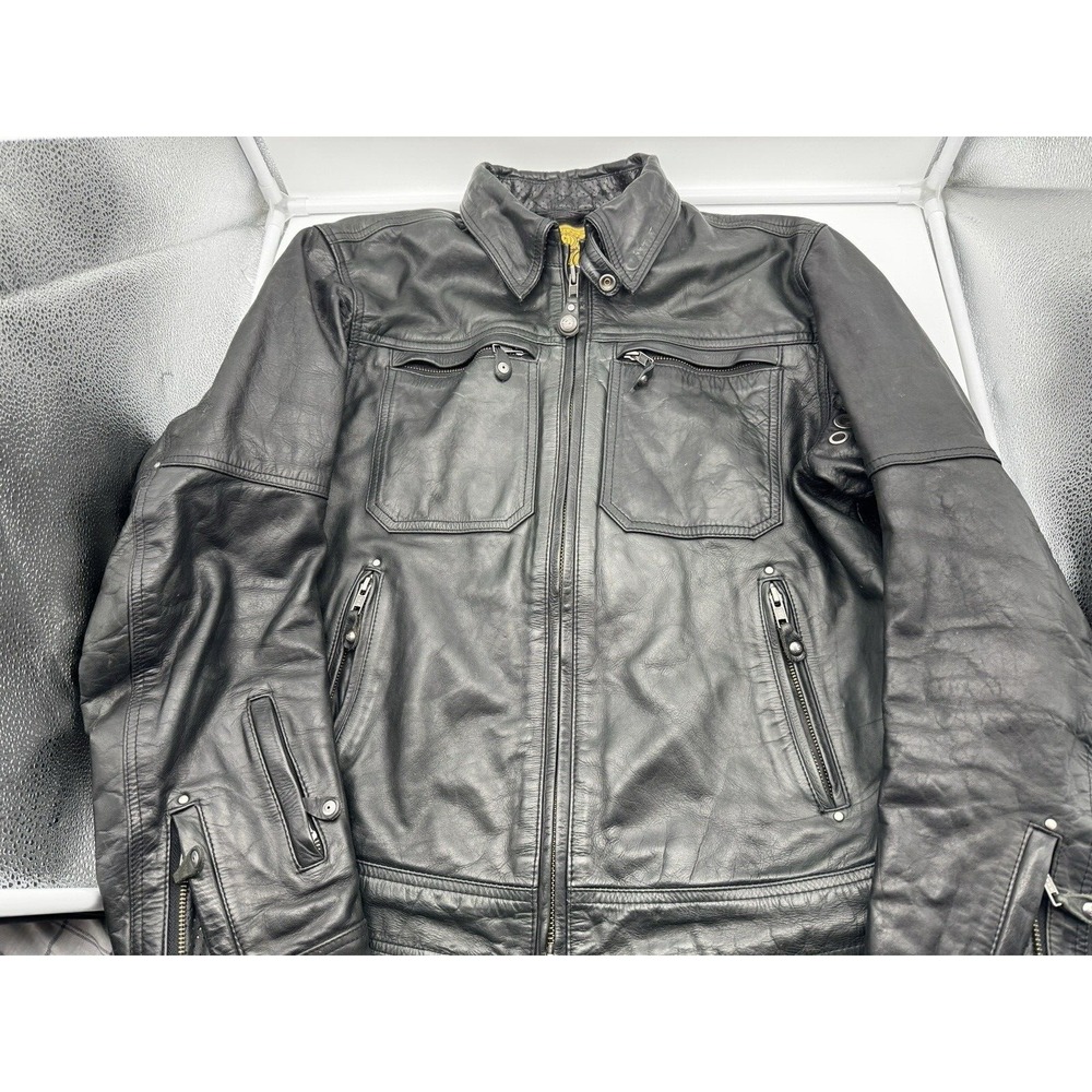 Roland Sands Design RSD S Small Leather Biker Jacket Motorcycle Zip City 2014
